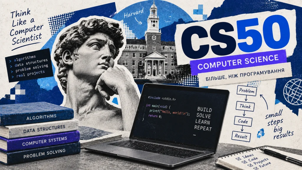 Ноутбук із кодом серед матеріалів про Computer Science