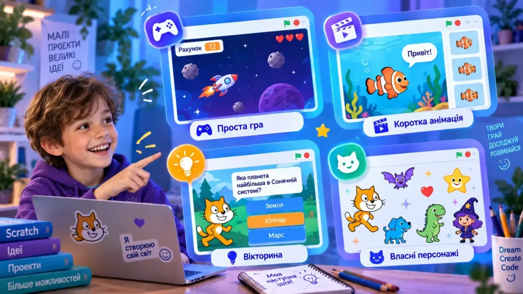 Проєкти Scratch для дітей