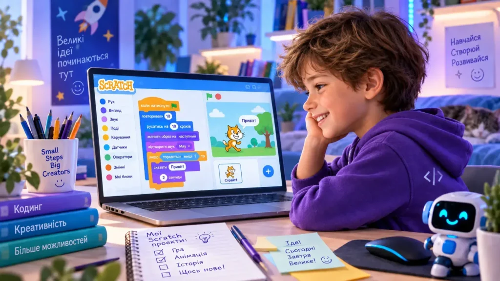Scratch для дітей — навчання програмуванню