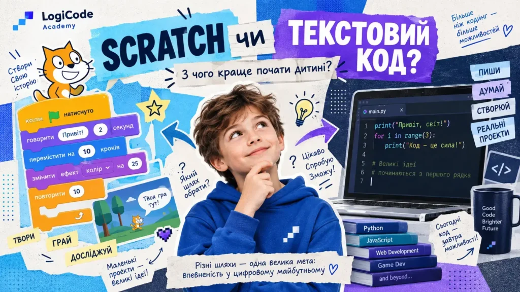 Scratch чи текстовий код