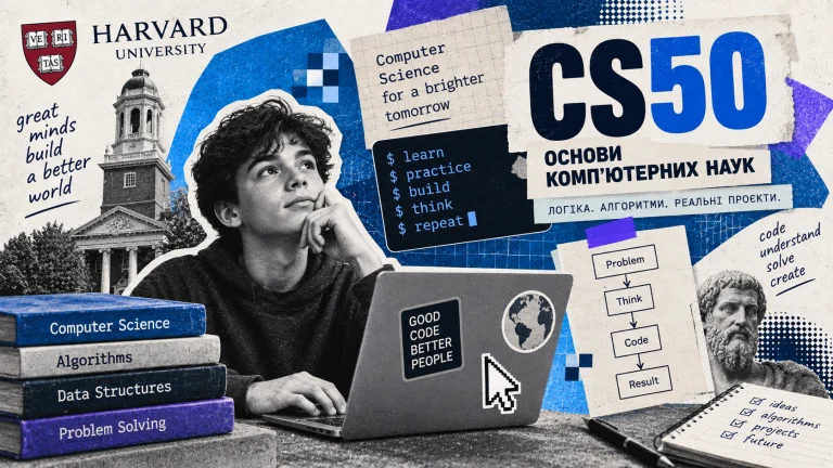 Студент працює з основами Computer Science та алгоритмами