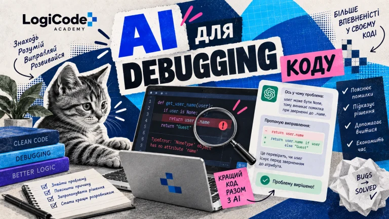 Кошеня перевіряє помилку в коді за допомогою AI