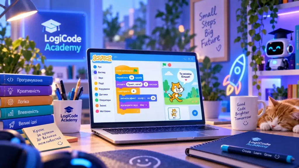 Курс Scratch для дітей LogiCode Academy