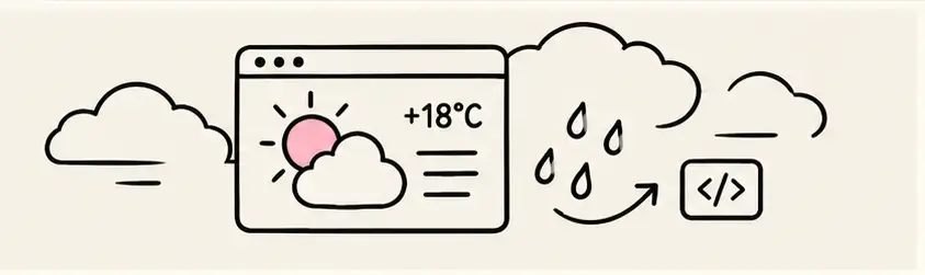 Weather App на JavaScript з отриманням даних через API
